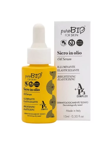 Siero in Olio puroBIO FOR SKIN: Illuminante ed Elasticizzante