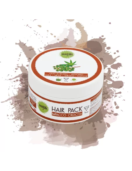 Impacco Crescita Capelli Stimolante e Rinforzante Bio 200 ml - Hair Pack Terra