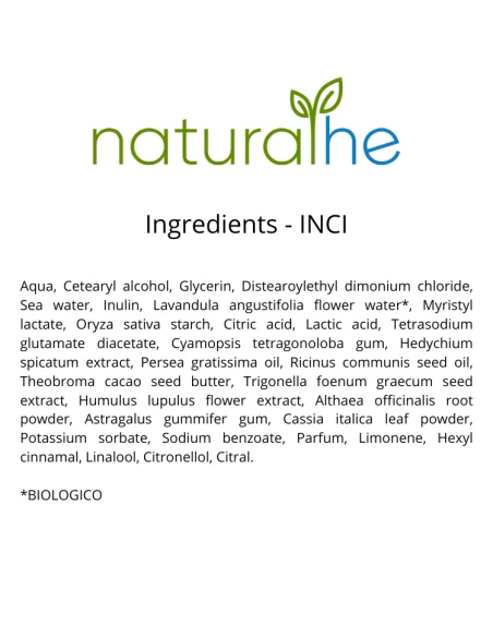 Latte Disciplinante Anti Crespo Bio per Capelli Ricci. Styling Naturale. Moon Milk 200 ml