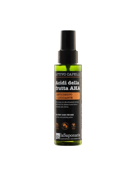 Spray Capelli Anticrespo Bio, Attivo, Acidi della Frutta AHA
