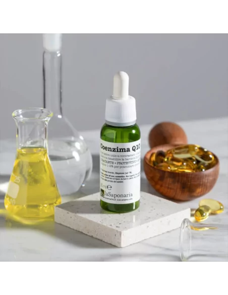 Coenzima Q10 puro - Siero Viso Anti-Age, Idratante e Protettivo