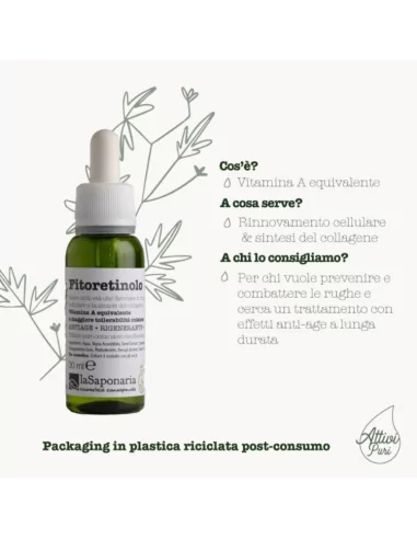 Fitoretinolo Siero Viso Antiage Rigenerante | Contrasta i Segni dell'Invecchiamento