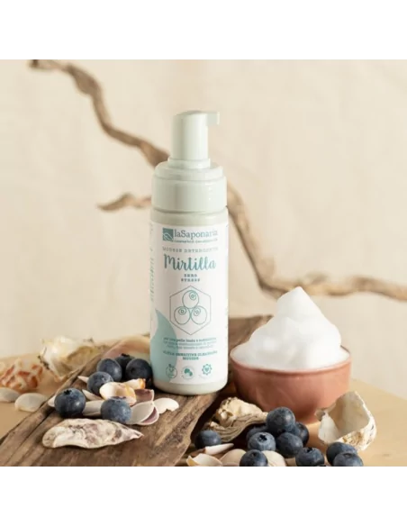 Mousse Detergente Viso Mirtilla Bio | Pulizia Delicata per Tutte Le Pelli