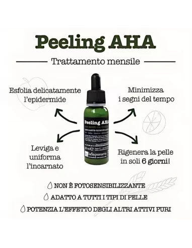 Peeling AHA Esfoliante Delicato con Alfaidrossiacidi - Pelli Sensibili