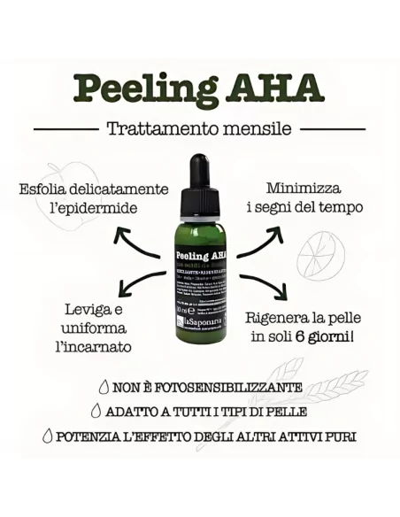 Peeling AHA Esfoliante Delicato con Alfaidrossiacidi - Pelli Sensibili